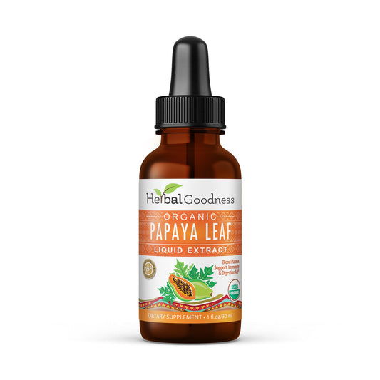 Herbal Goodness Papaya Leaf Extract tincture bottle 1oz