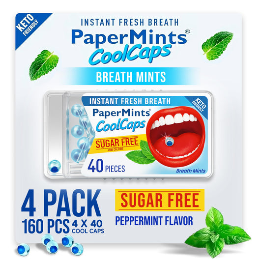 Packaging front view of PaperMints CoolCaps