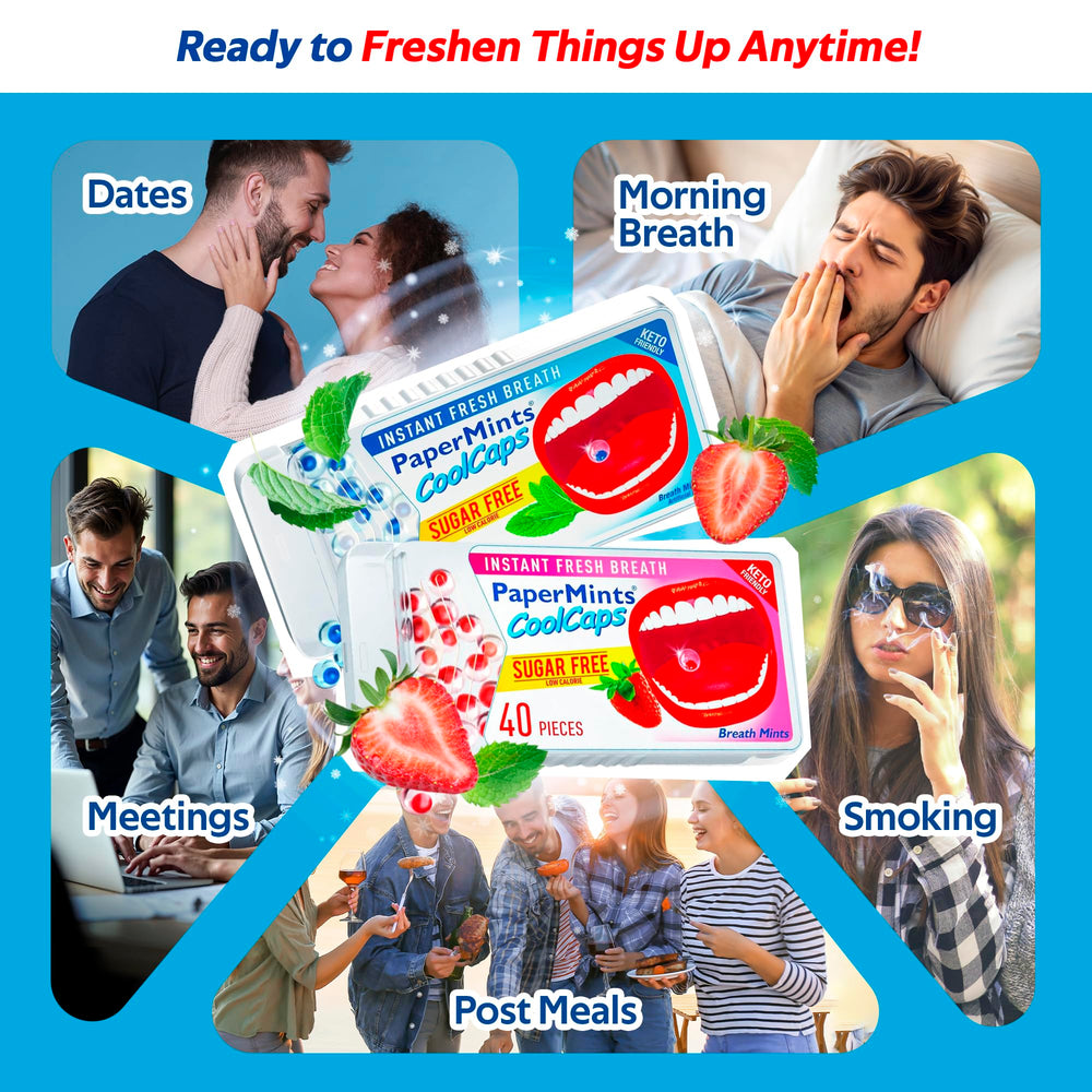 People enjoying Papermints CoolCaps in a social setting