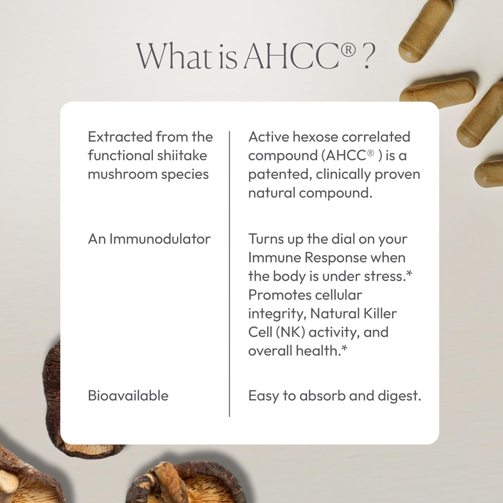 AHCC non-GMO and vegan capsules