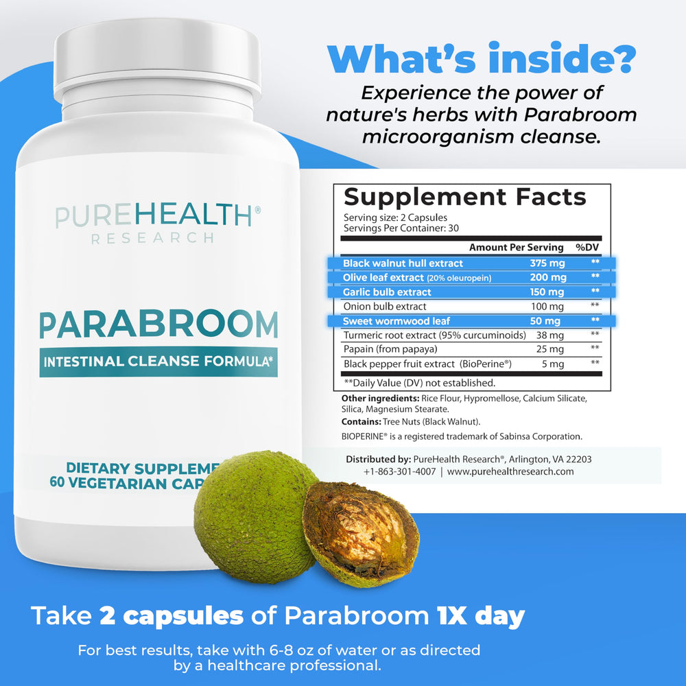 Parabroom Digestive Support capsules close-up