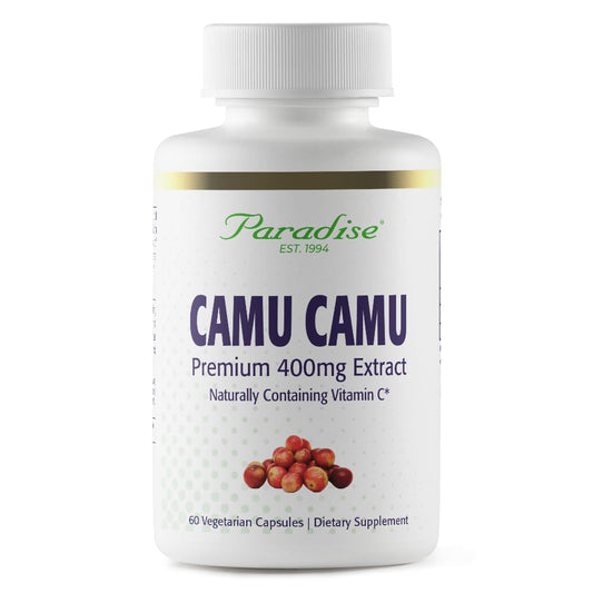 Paradise Herbs Camu Camu Extract bottle label