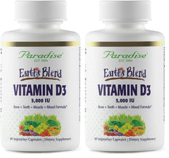 Two Paradise Herbs Earth's Blend D3 bottles in a two-pack