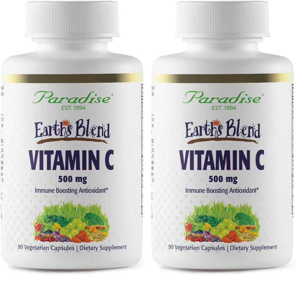 Front packaging of Paradise Herbs Earth's Blend Vitamin C Pack-2