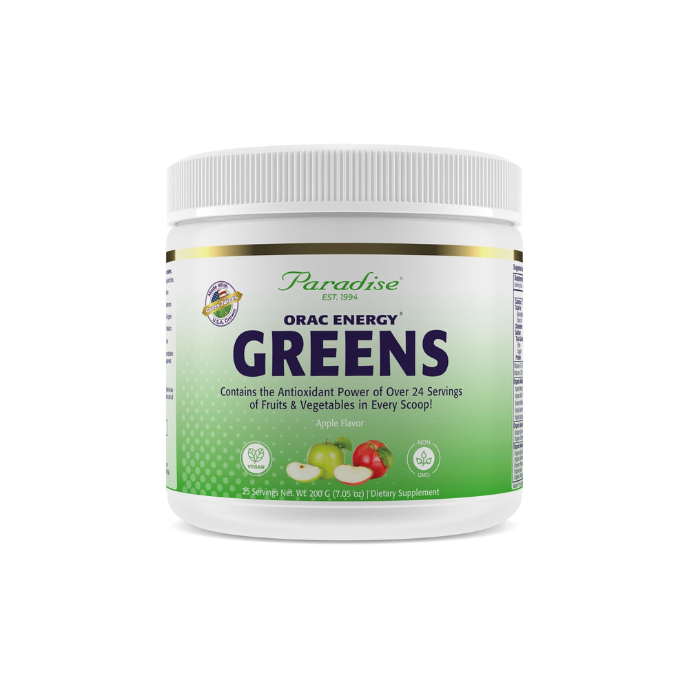 Paradise Herbs front jar view showing label and serving size benefit