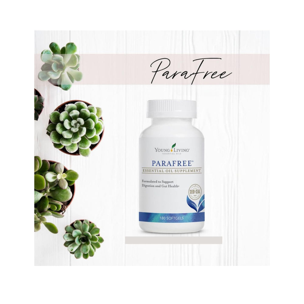 Parafree softgels 21-day cycle guide for digestive wellness.
