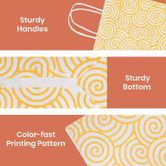 Gift bags with sturdy handles and reinforced bottoms