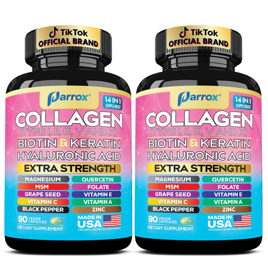 Parrox Collagen 2-Pack bottle on white background