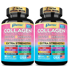 Parrox Collagen 2-Pack bottle on white background