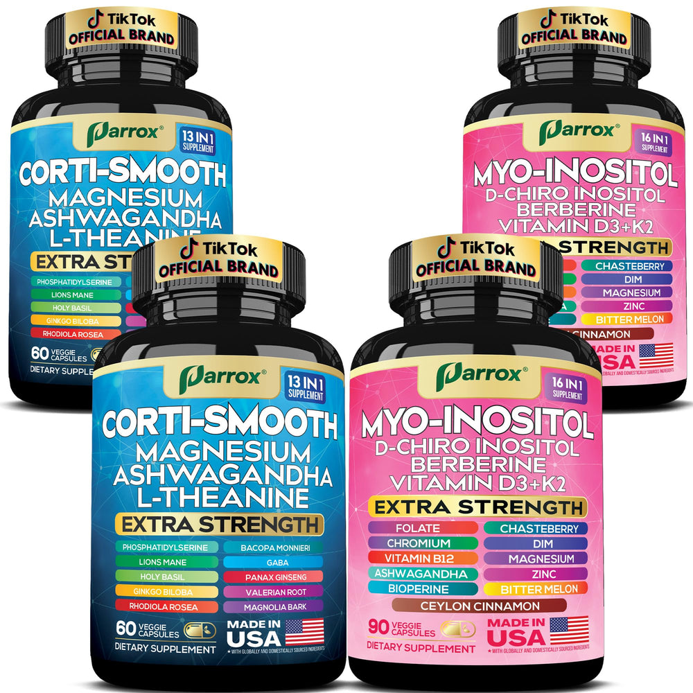Packaging for Parrox Cortisol & Myo-Inositol Bundle