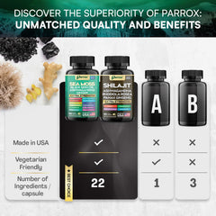 Shilajit capsules inside bottle