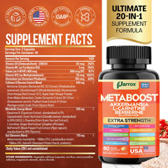 Graphic illustrating the 20-in-1 plant-based formula