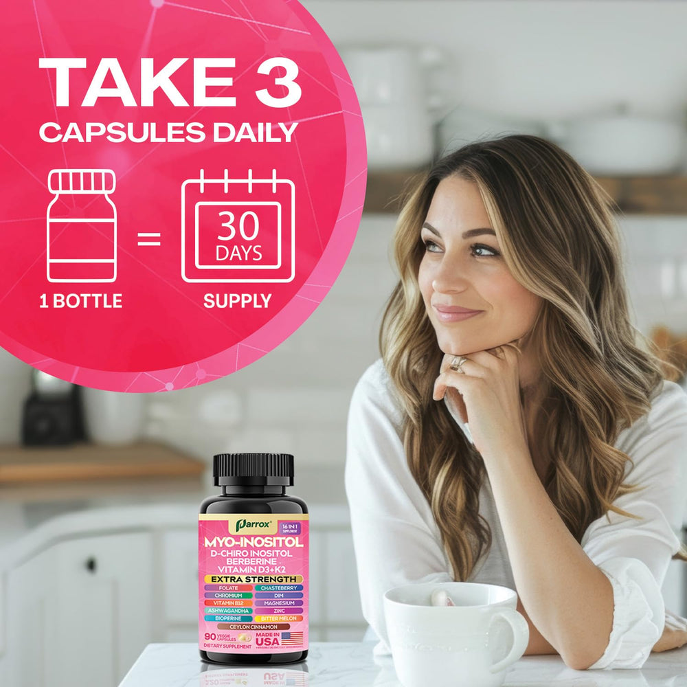 Parrox Myo-Inositol vegan non GMO blend ready for daily use.