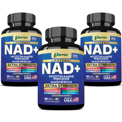 Parrox NAD+ Liposomal NAD+ bottle close-up