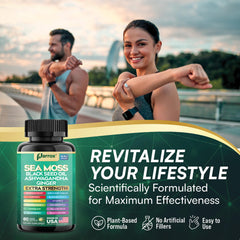 Parrox Sea Moss 16-in-1 label on bottle