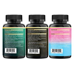 Capsules close-up showing herbal blend