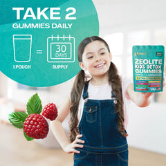 Elderberry and Vitamin C ingredients in Parrox Zeolite Kids Gummies