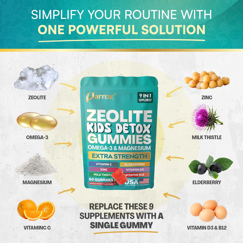 Omega-3 ingredient detail for Parrox Zeolite Kids Gummies