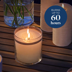 partylite glolite fig fatale two-wick design provides balanced scent throw