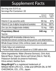 MaquiBright standardized Maqui Berry Extract ingredient for eye health