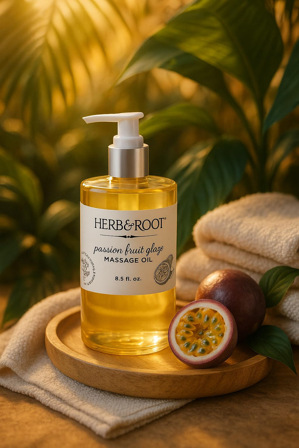 Smooth glide demonstration on skin during massage