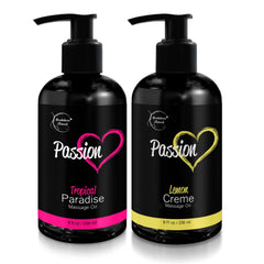 Passion Massage Oil Set of 2 – Tropical Paradise bottle for date night