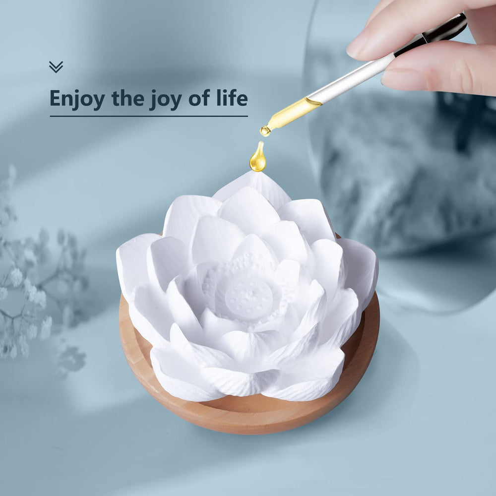 Elegant lotus diffuser used as home decor and aromatherapy
