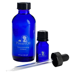 Passivoil calming essential oil blend bottle with lavender and ylang-ylang