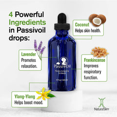 Massage application of Passivoil calming blend on skin