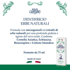 Pasta del Capitano 1905 Natural Herbal Toothpaste tube - image 2