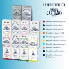 Smokers toothpaste with peppermint flavor from Pasta del Capitano 1905