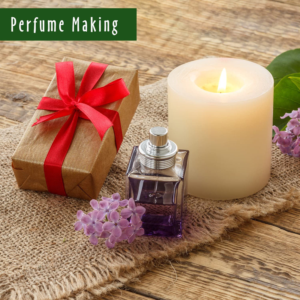 MitFlor logo with 30ml Patchouli & Cedarwood fragrance oil display