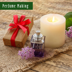 MitFlor logo with 30ml Patchouli & Cedarwood fragrance oil display