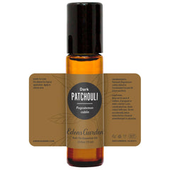 Patchouli-Dark roll-on in a serene spa setup