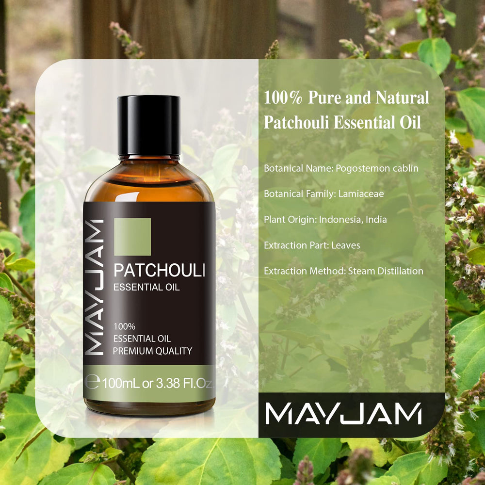 Diffuser setup with patchouli oil for aromatherapy