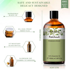 Humidifier releasing Patchouli essential oil fragrance
