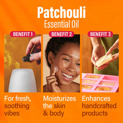 Patchouli oil candle-making inspiration