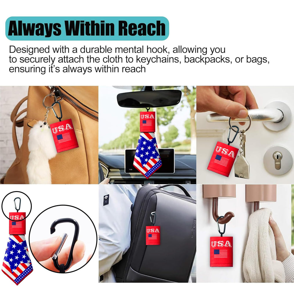 Patriotic glasses cleaner kit gift-ready presentation