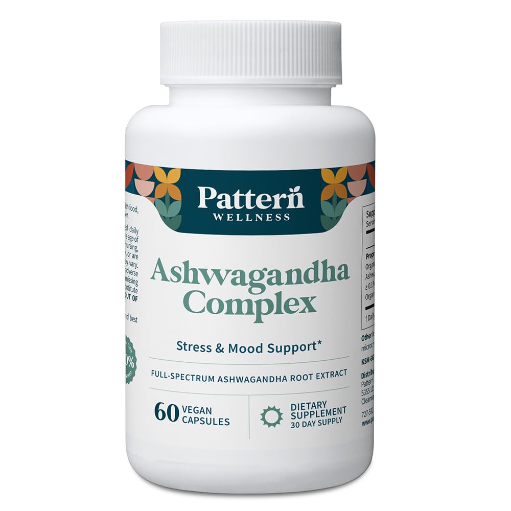 Pattern Wellness Ashwagandha Complex bottle label
