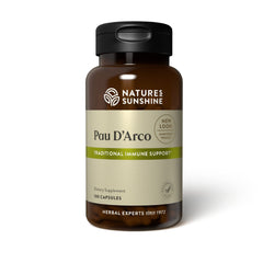 Nature's Sunshine Pau D'Arco 100 capsules bottle – front label