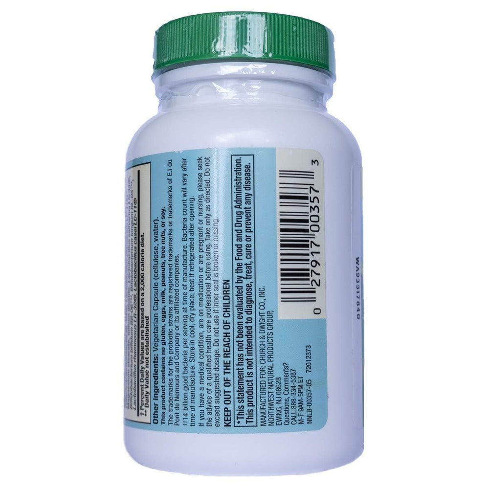 PB 8 8 Strains Probiotic 120 CT bottle back label