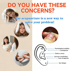 Five sets of ear seed stickers displayed