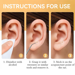 Person wearing ear seeds during daily activities