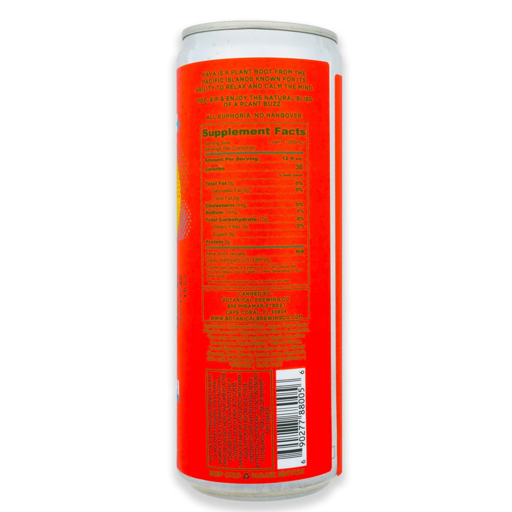 Recyclable aluminum can packaging for Peach on the Beach