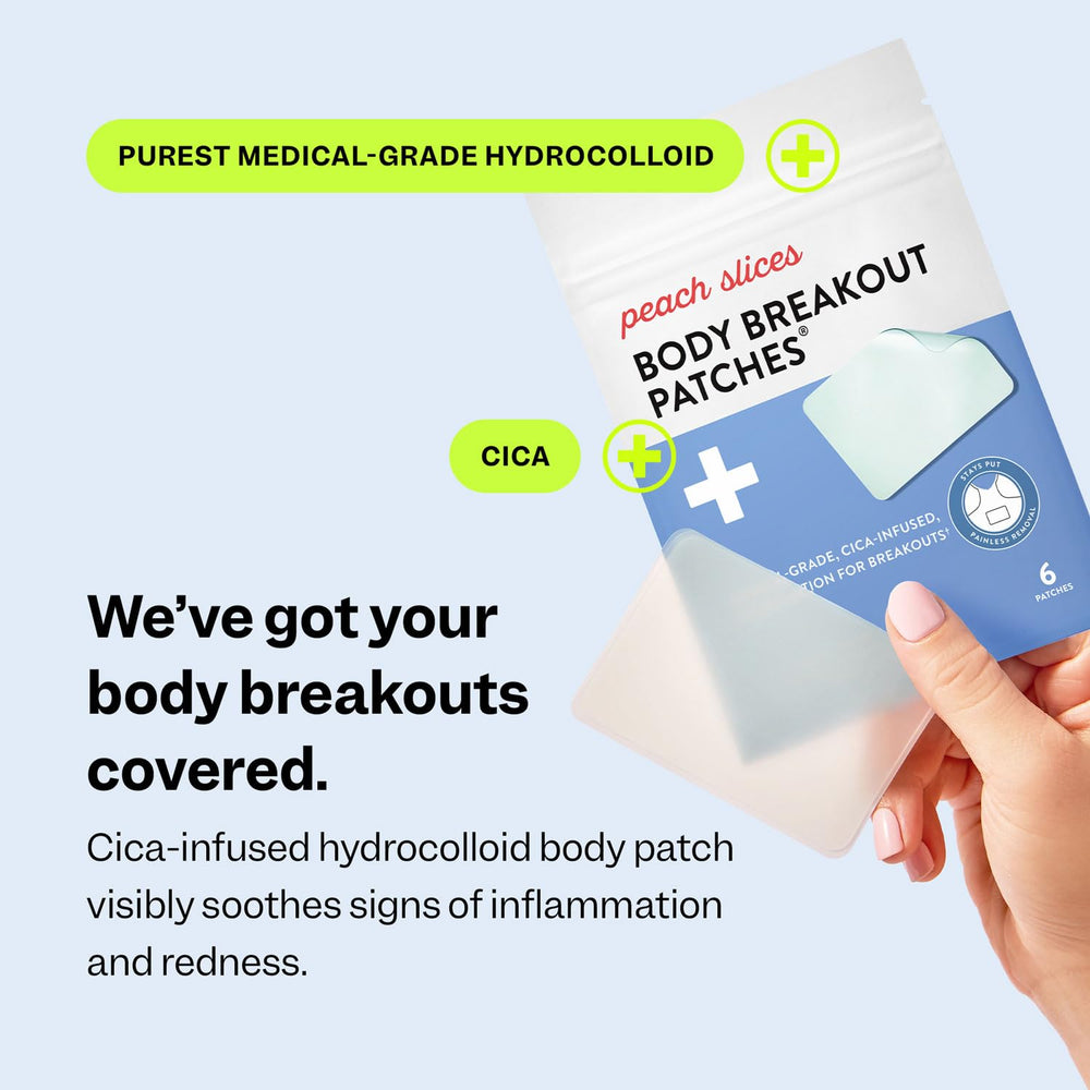 Peach Slices hydrocolloid absorption shows how the patch draws out impurities while you sleep.