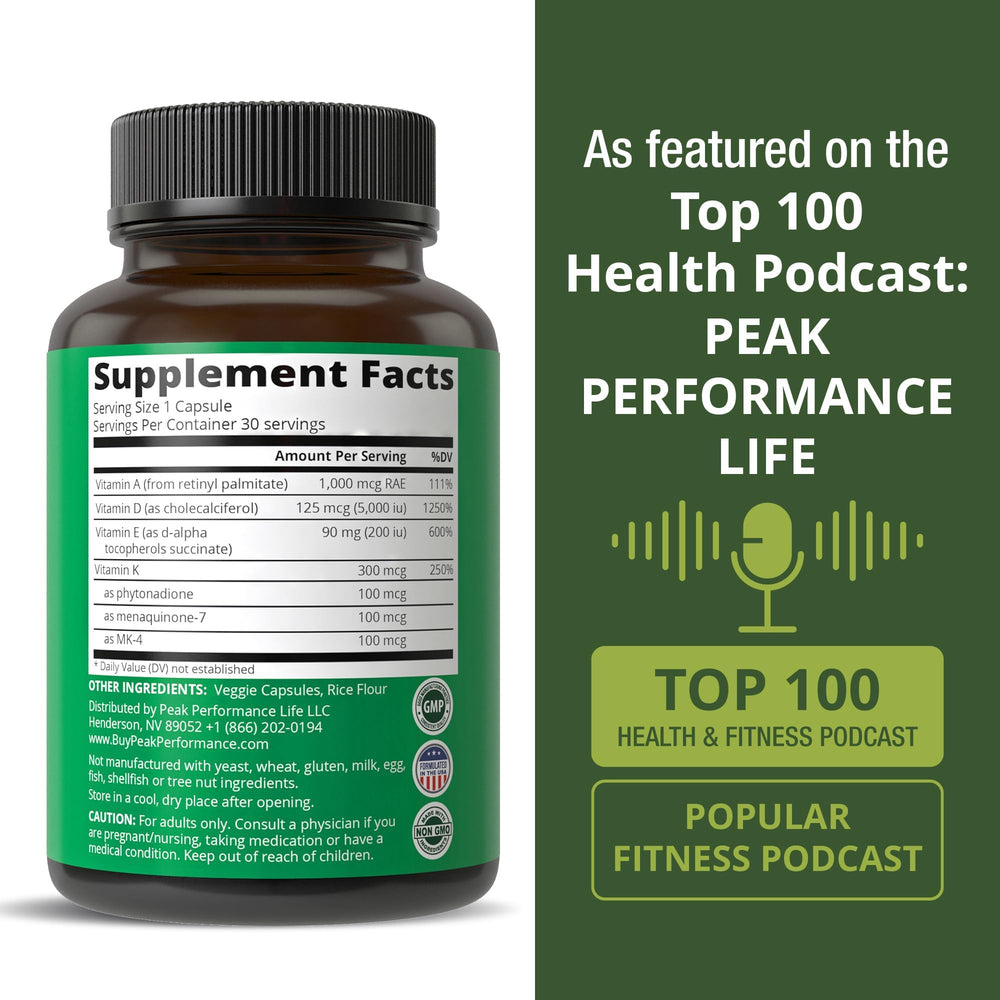 ADK vitamin blend capsule with A D E K