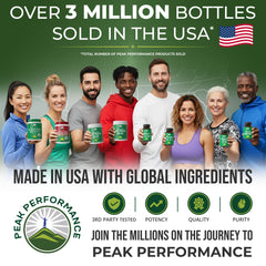 Peak Performance Organic Reds prepared drink in glass for refreshing hydration