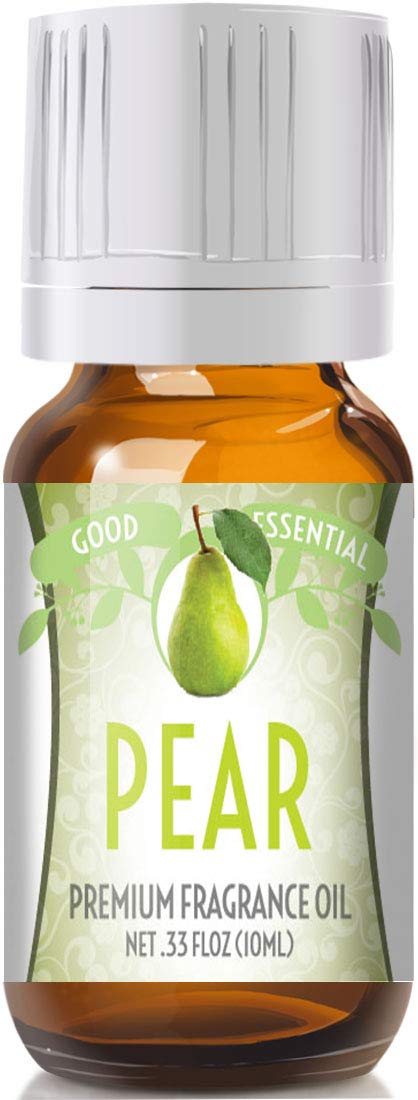 Good Essential Pear Fragrance Oil 10ml in amber glass bottle with eurodropper
