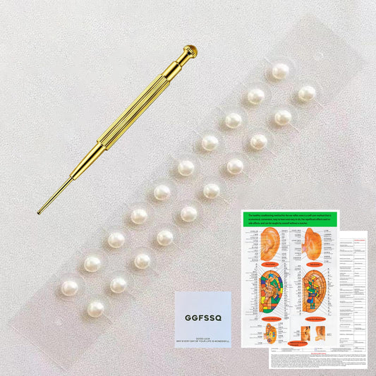 Front view of Pearl Ear Seeds Acupuncture Kit