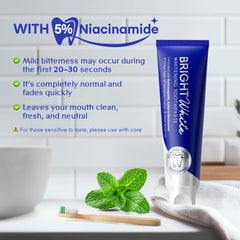 Fluoride-free PearlSmile toothpaste label